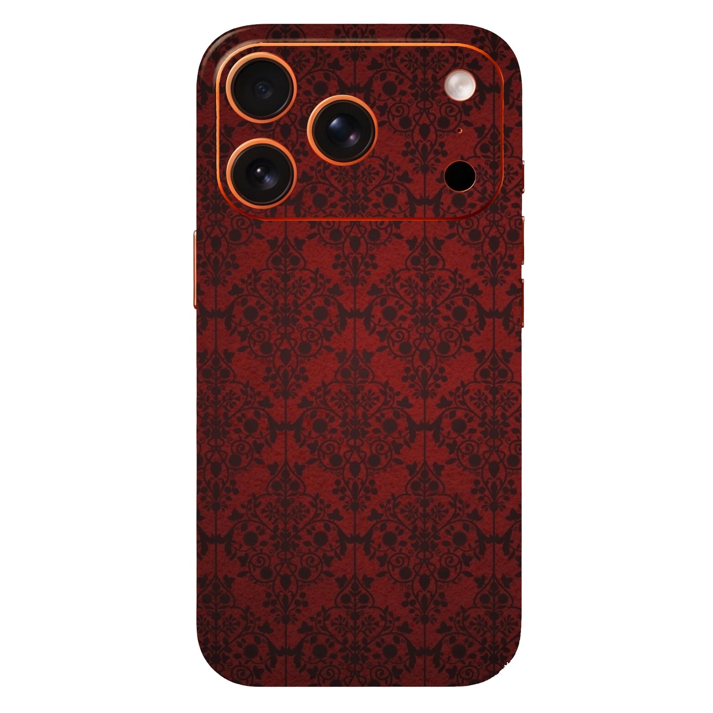 Velvet Red Damask Mobile Skin & Wrap