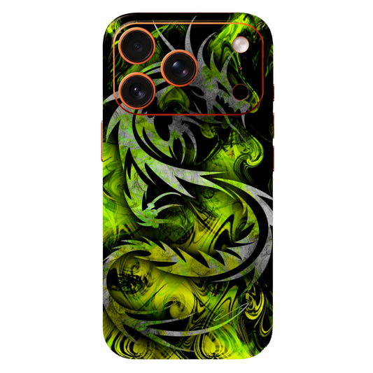 Neon Green Dragon Mobile Skin & Wrap