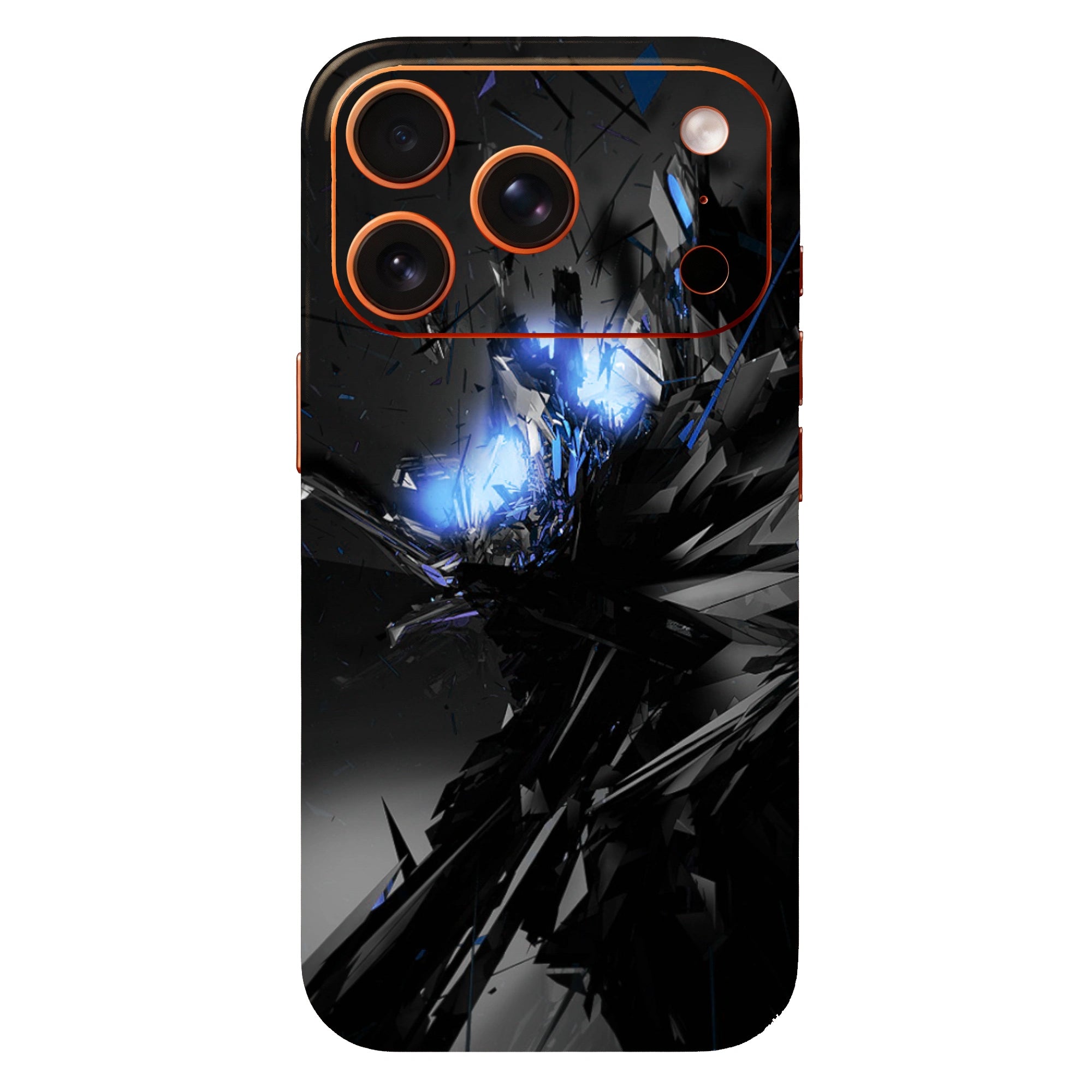 Neon Blue Shatter Mobile Skin & Wrap